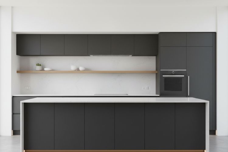 Sleek kitchen interior